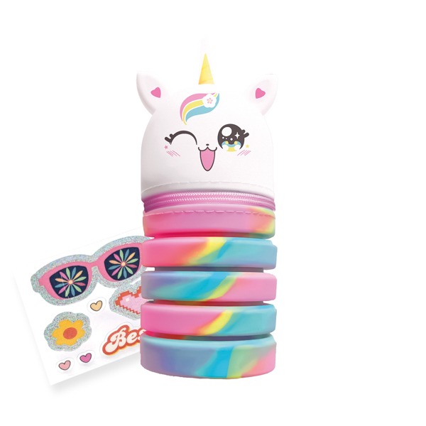 Astuccio allungabile Mitama con stikers – unicorno